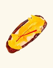 Coffret de dattes marocaines fourrées aux amandes, melon confit et safran, La Maison houry